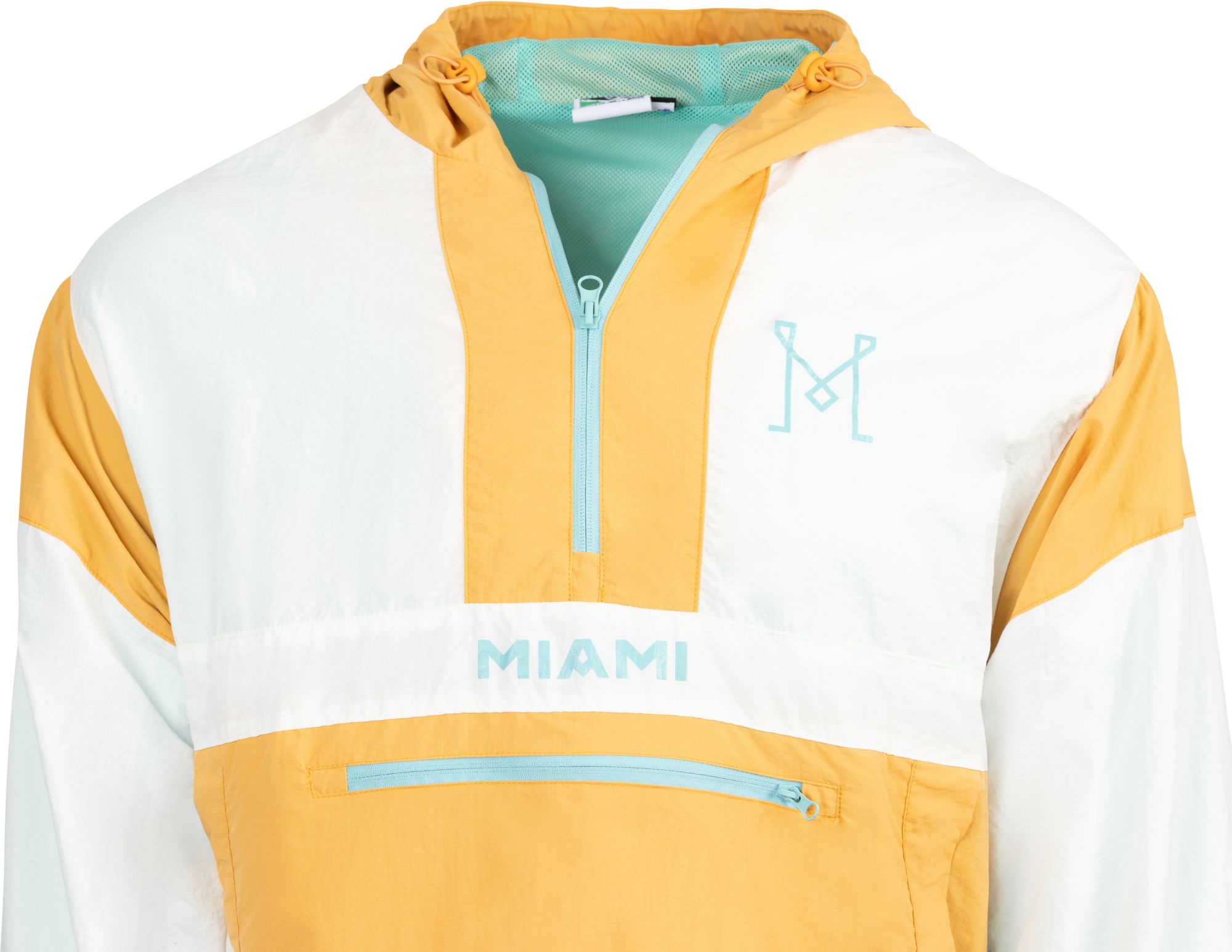 Sport Design Sweden Adult Inter Miami CF Third Primary Logo Light Teal Blue Windbreaker Jacket product image