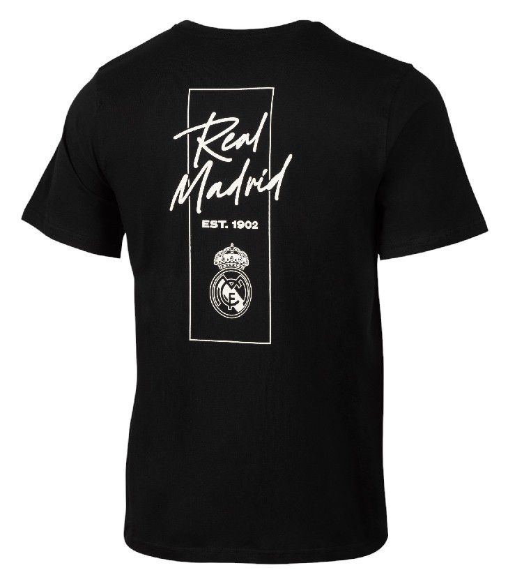Sport Design Sweden Men's Real Madrid Los Blancos Black Script T-Shirt product image