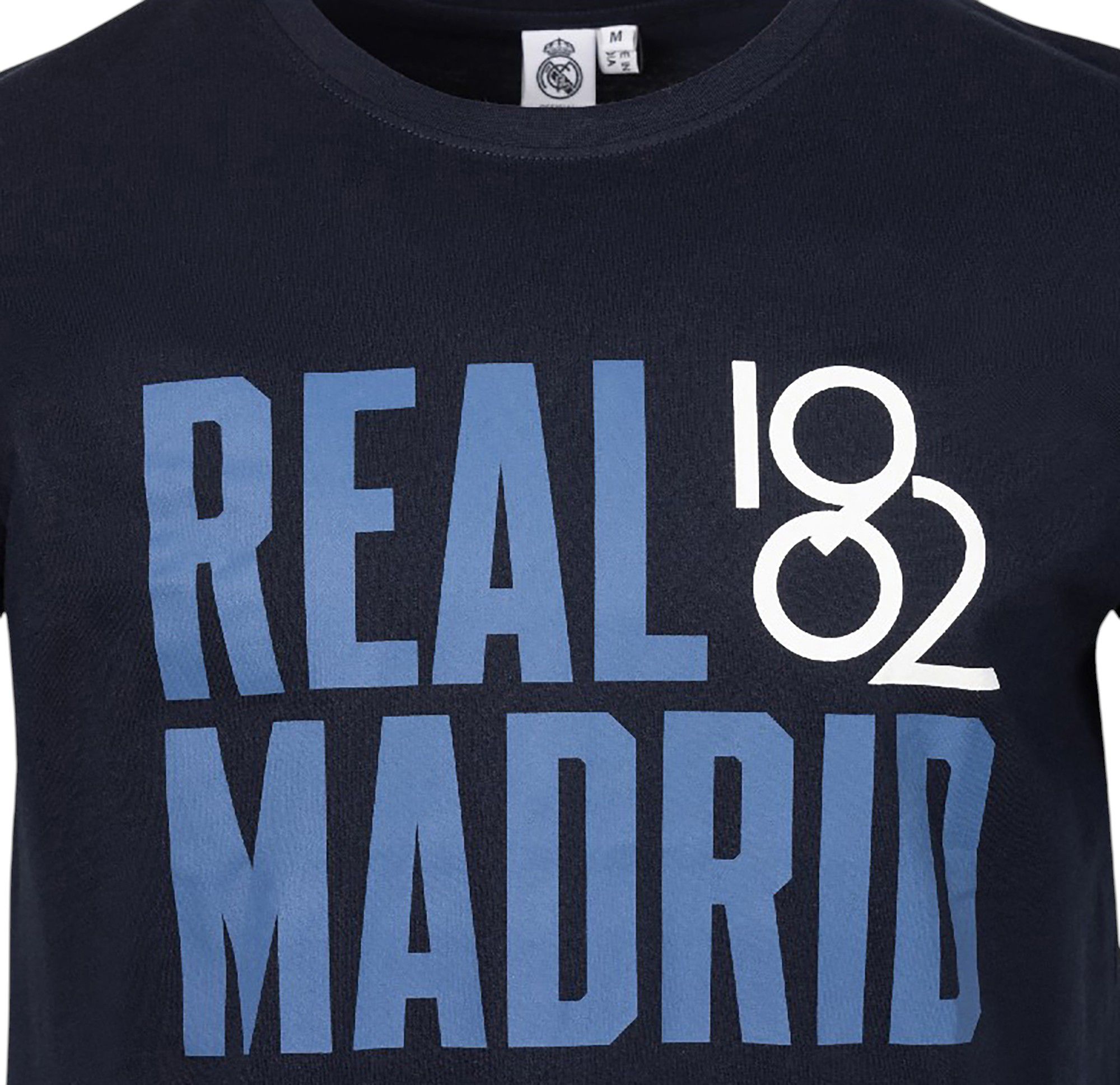 Sport Design Sweden Men's Real Madrid Navy Script Block T-Shirt product image