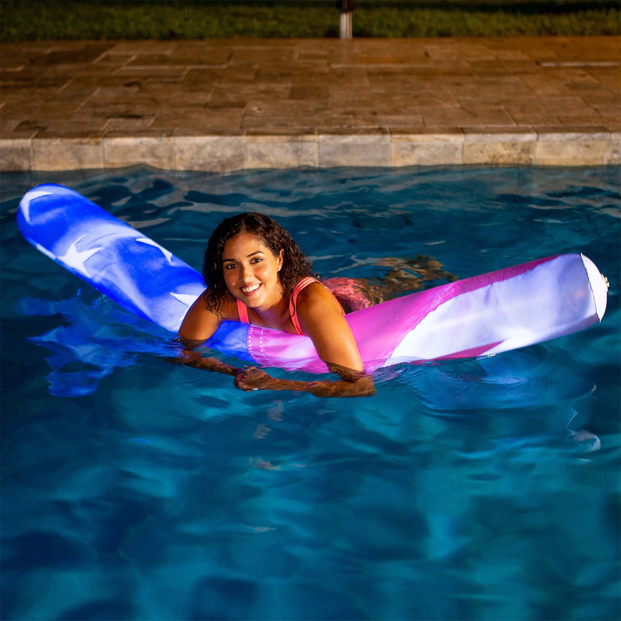 PoolCandy Stars & Stripes LED Illuminated Super Pool Noodle product image