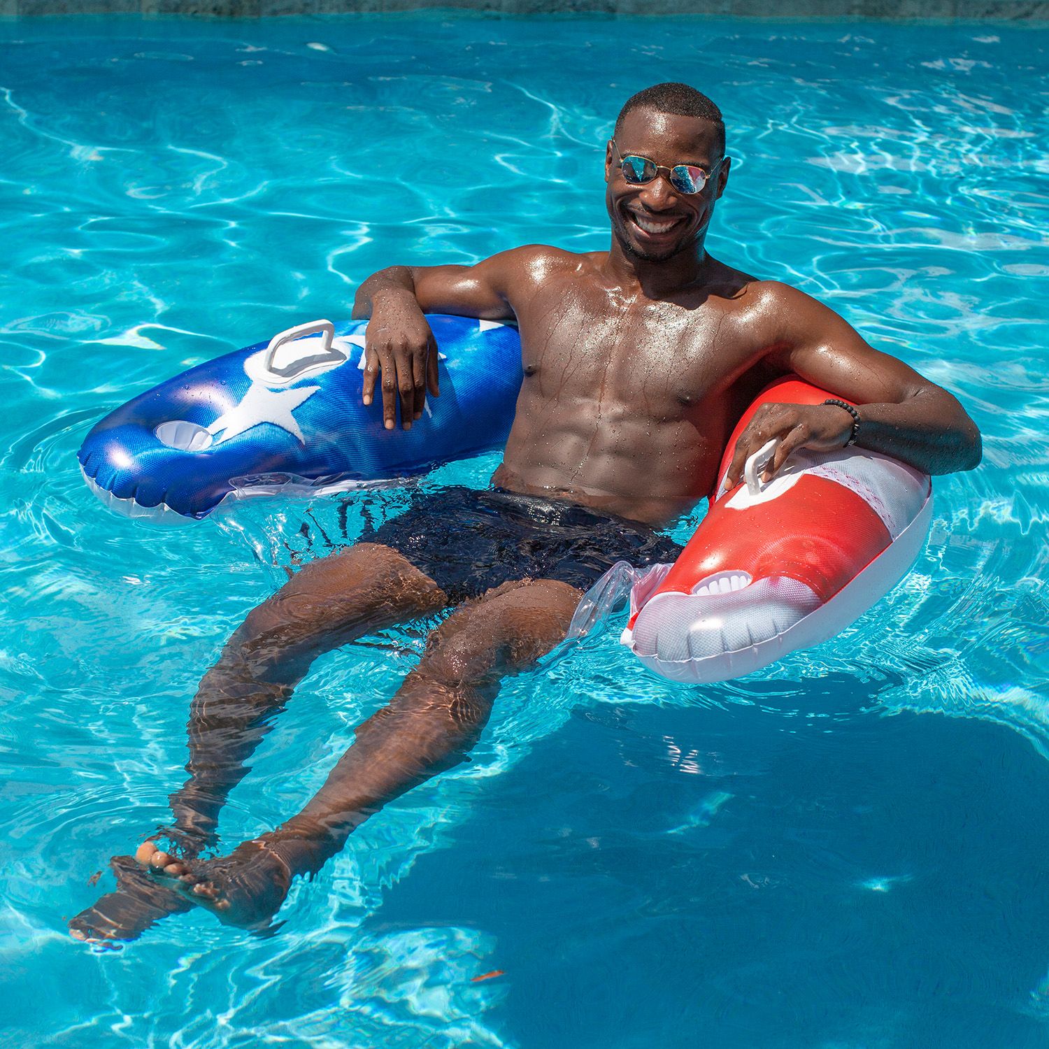 PoolCandy Jumbo Stars & Stripes Sun Chair product image