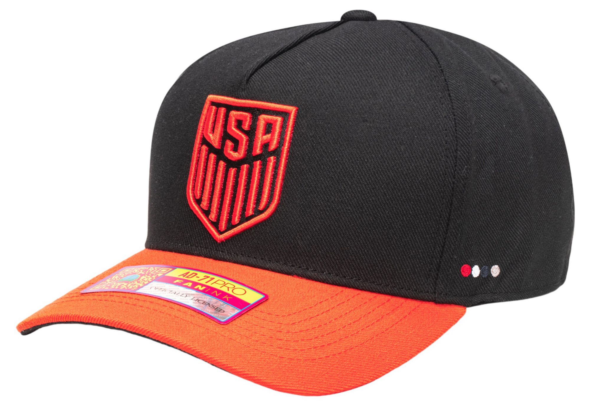 Fan Ink Adult USMNT 2026 Black City Pride Adjustable Hat product image