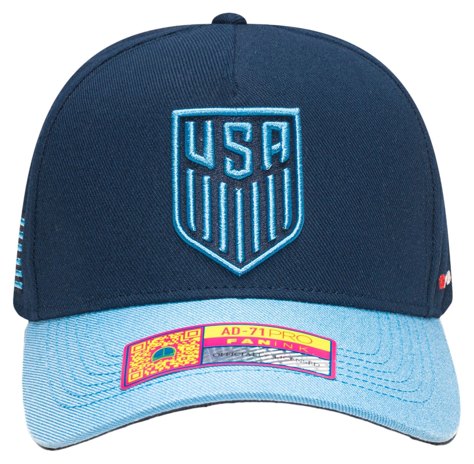 Fan Ink Adult USMNT 2026 Navy City Pride Adjustable Hat product image