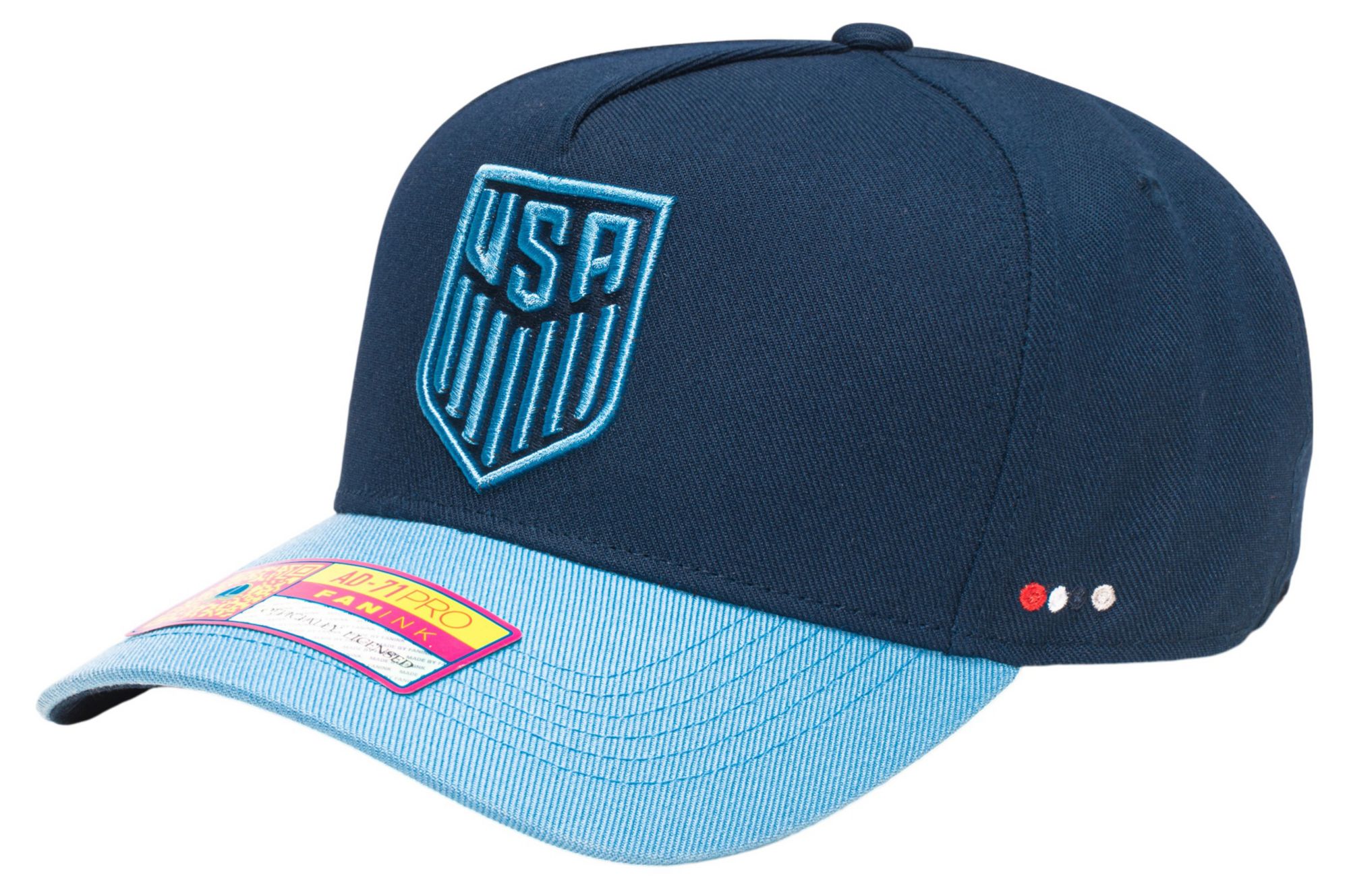 Fan Ink Adult USMNT 2026 Navy City Pride Adjustable Hat product image