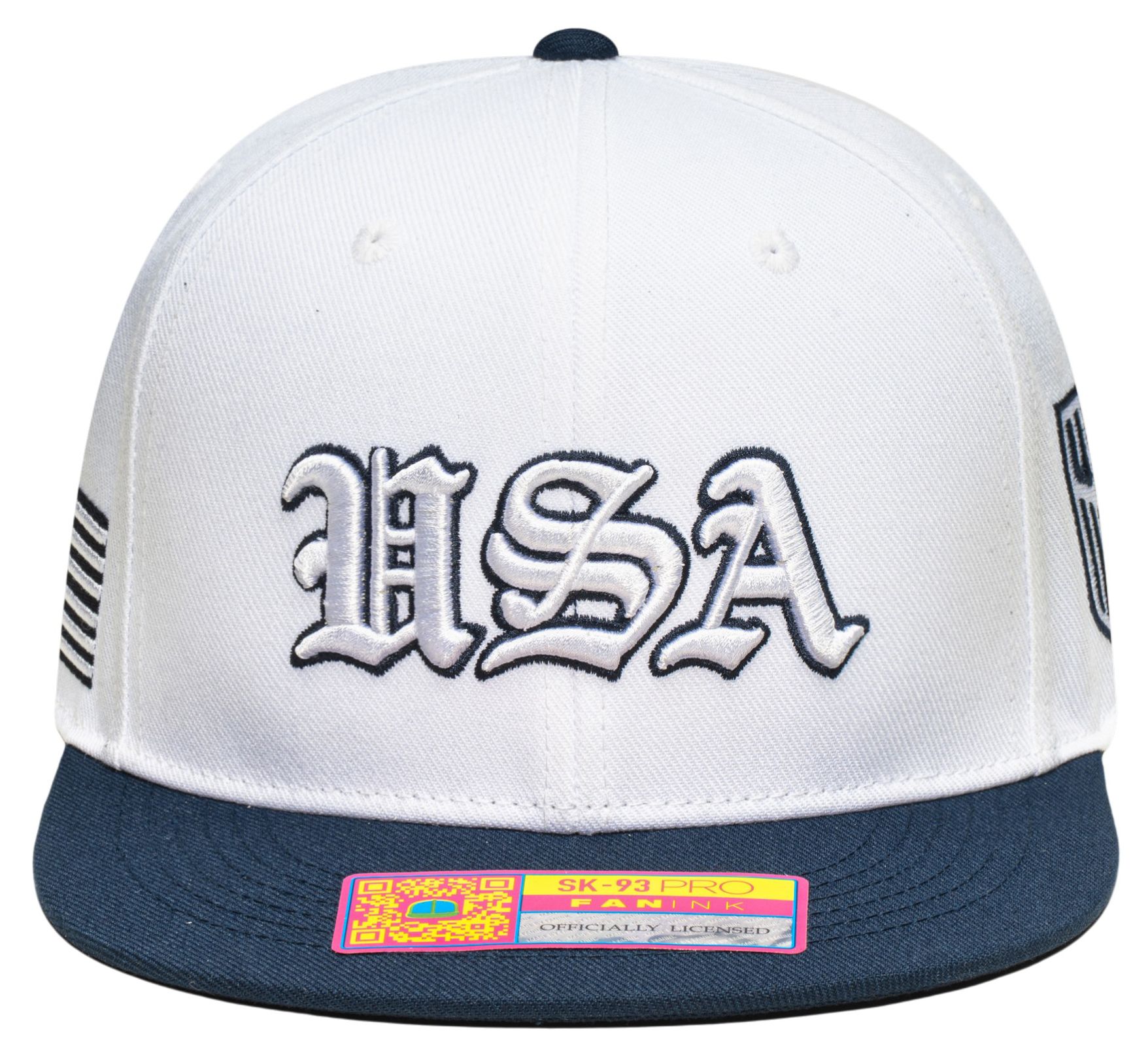 Fan Ink Adult USMNT 2026 White Ol' English Adjustable Hat product image