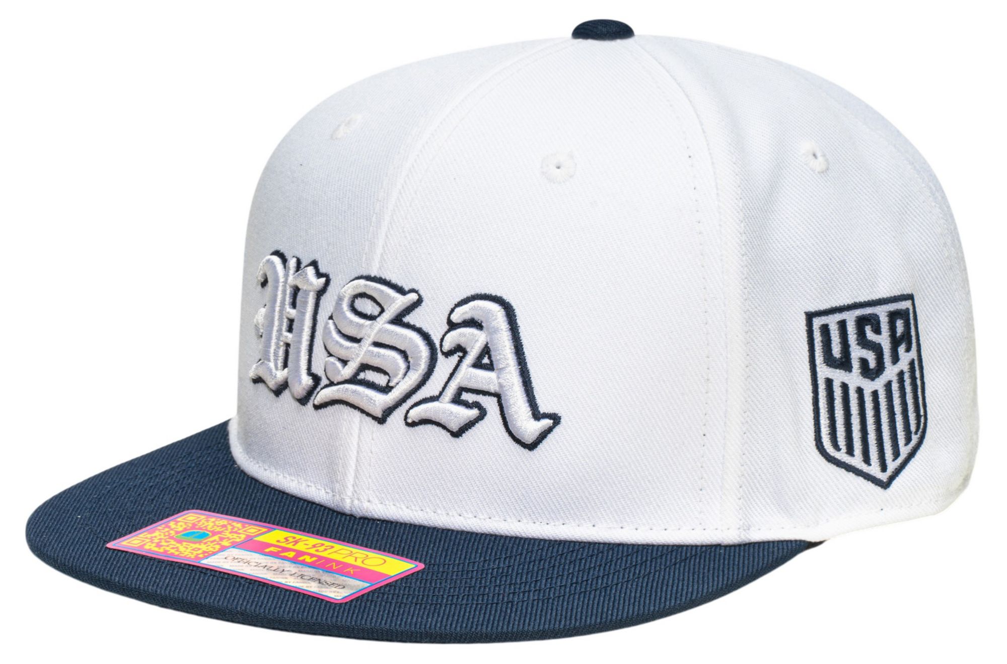 Fan Ink Adult USMNT 2026 White Ol' English Adjustable Hat product image