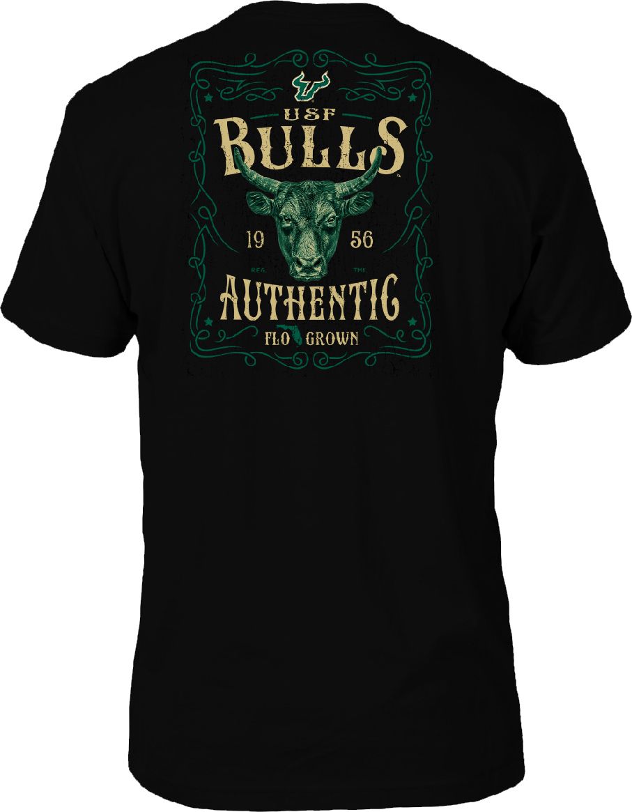FloGrown Men's South Florida Bulls Label Black T-Shirt product image