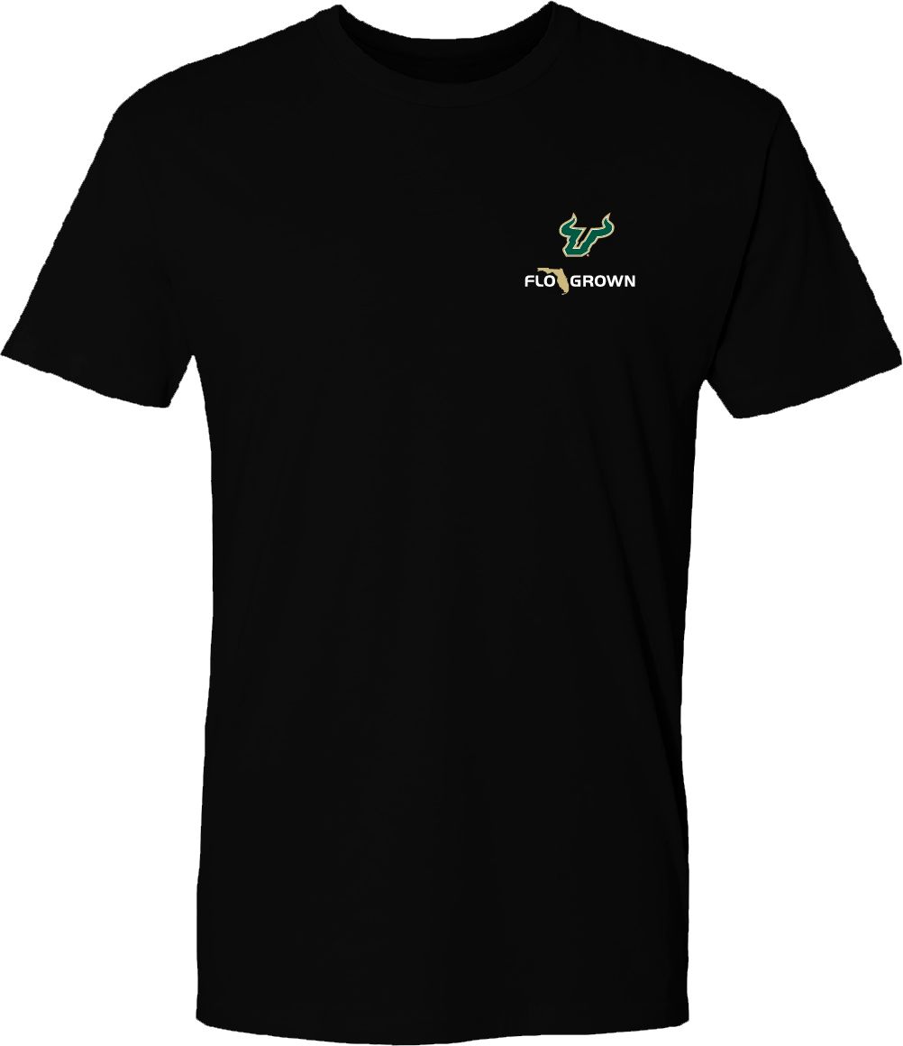 FloGrown Men's South Florida Bulls Label Black T-Shirt product image