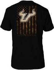 FloGrown Men's South Florida Bulls Camo Flag Black T-Shirt product image