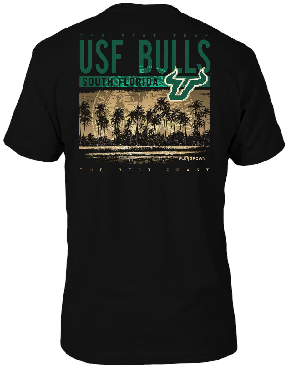 FloGrown Men's South Florida Bulls Black Best Beach T-Shirt product image