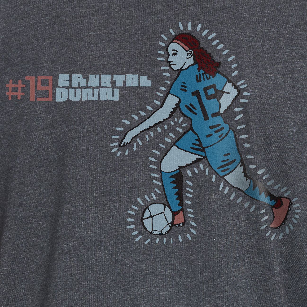 round21 USA Soccer USWNT '21 Olympics Crystal Dunn Black T-Shirt product image