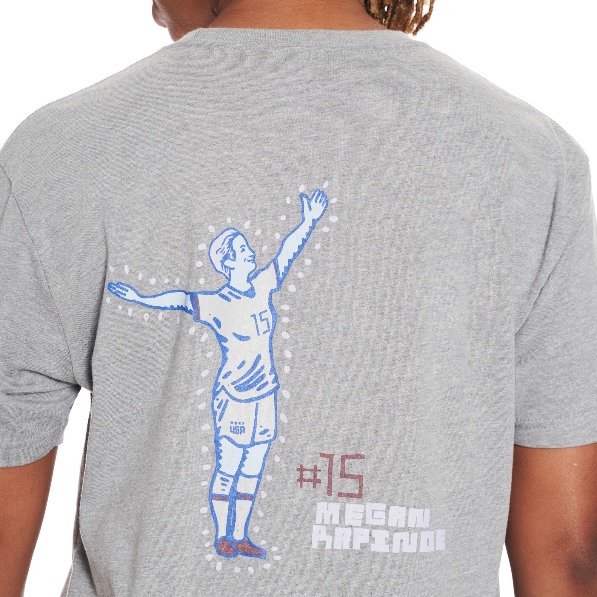 round 21 Women's USA Soccer USWNT '21 Olympics Megan Rapinoe Grey T-Shirt product image
