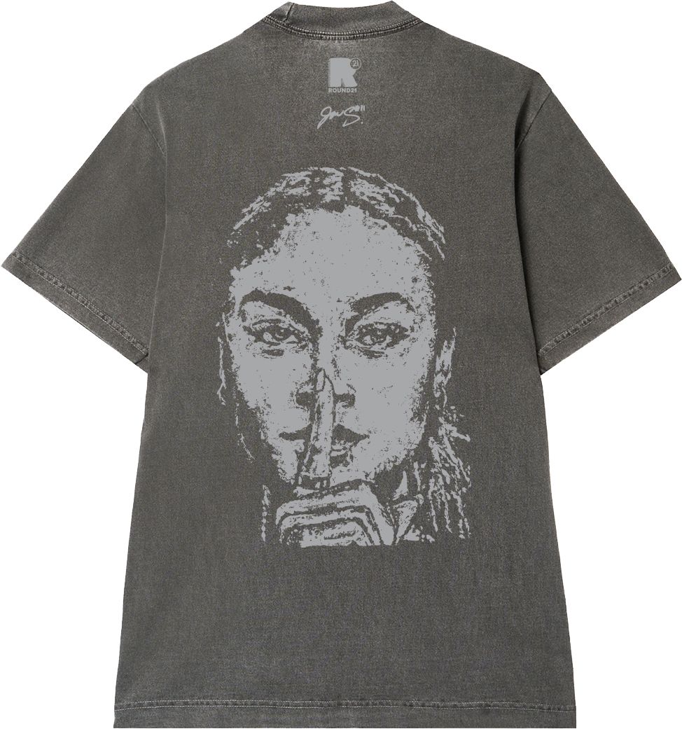 round21 Adult USWNT Jaedyn Shaw #8 So Serious Grey T-Shirt product image