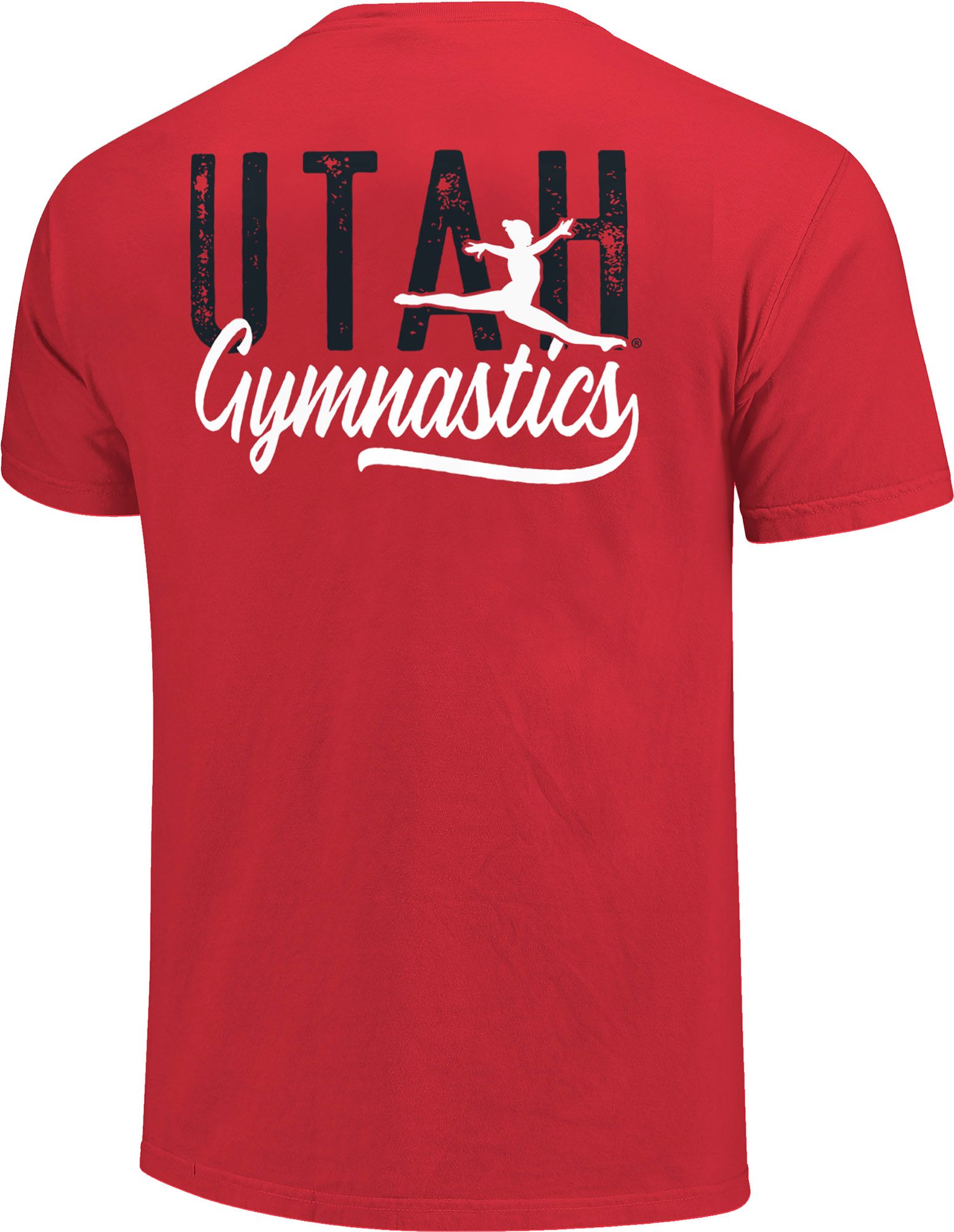 Image One Adult Utah Utes Script Gymnastics Red T-Shirt product image
