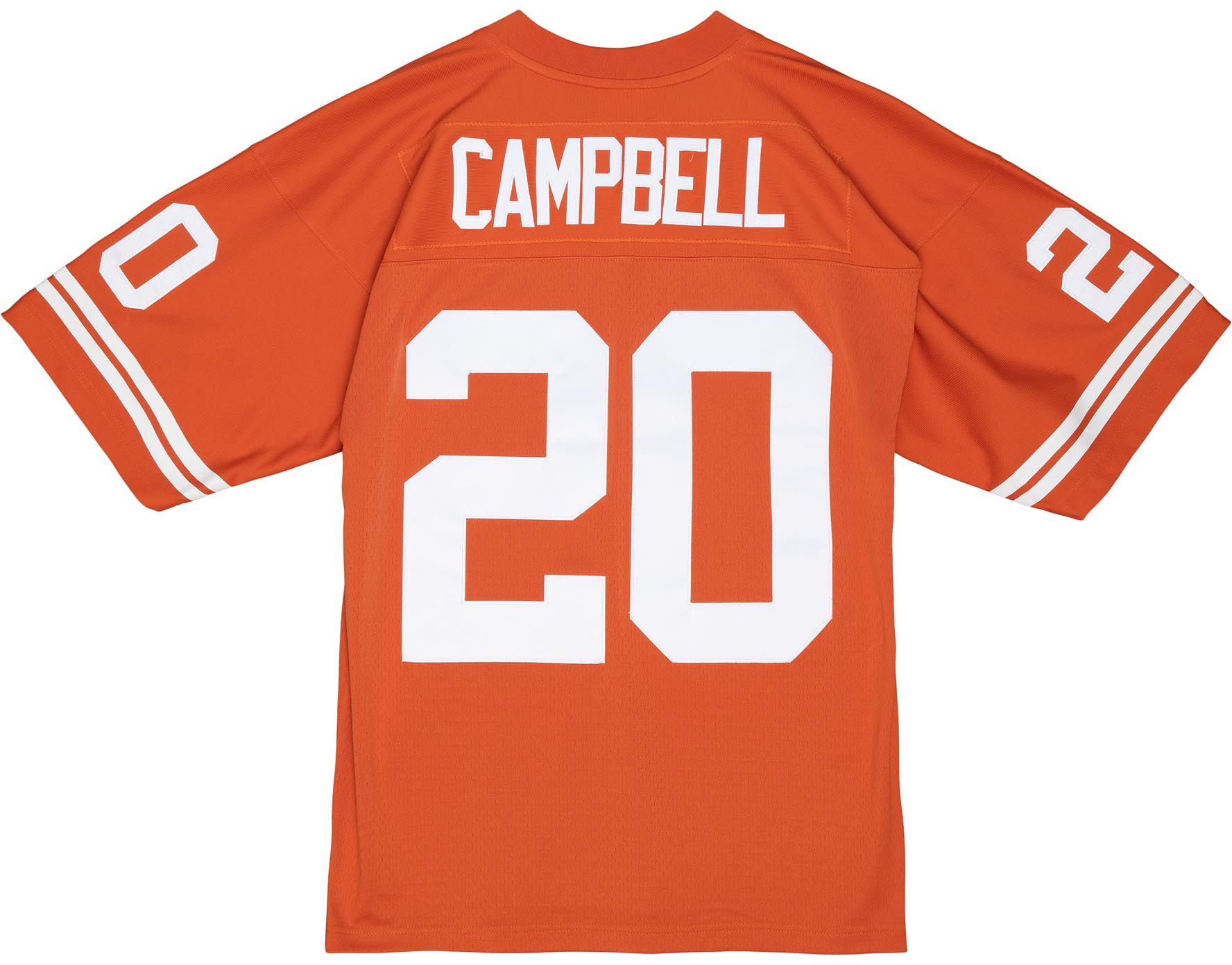 Mitchell & Ness Men's Texas Longhorns Earl Campbell #20 1977 Burnt Orange Replica Jersey product image