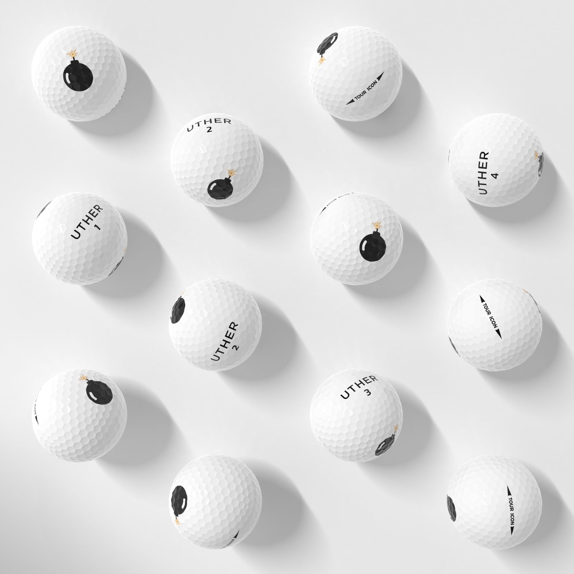 Uther Tour Hit Bombs Golf Balls product image