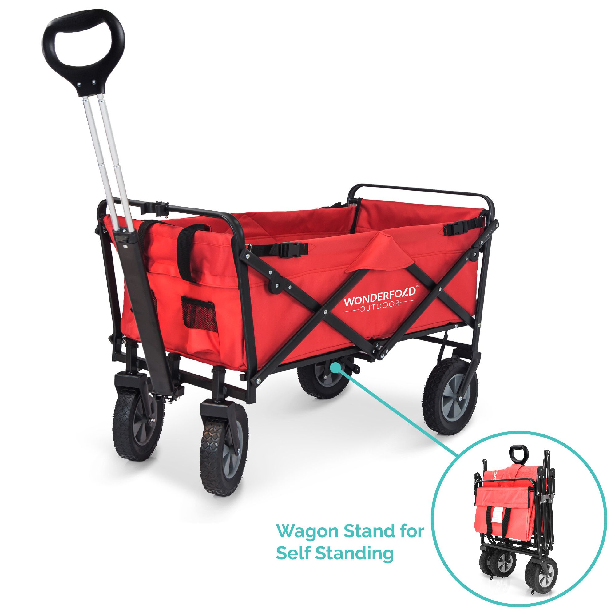 WonderFold Outdoor S1 Utility Collapsible Folding Wagon with Self-Stand product image