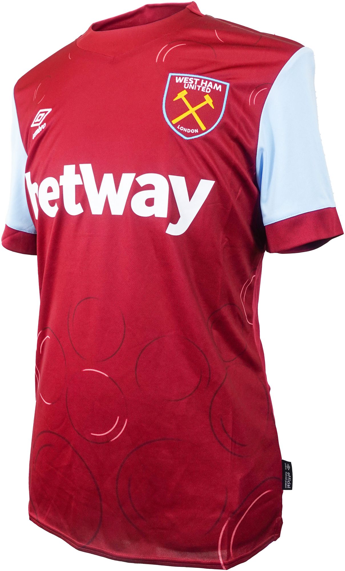 Umbro Adult West Ham United Jarrod Bowen #20 Home Replica Jersey