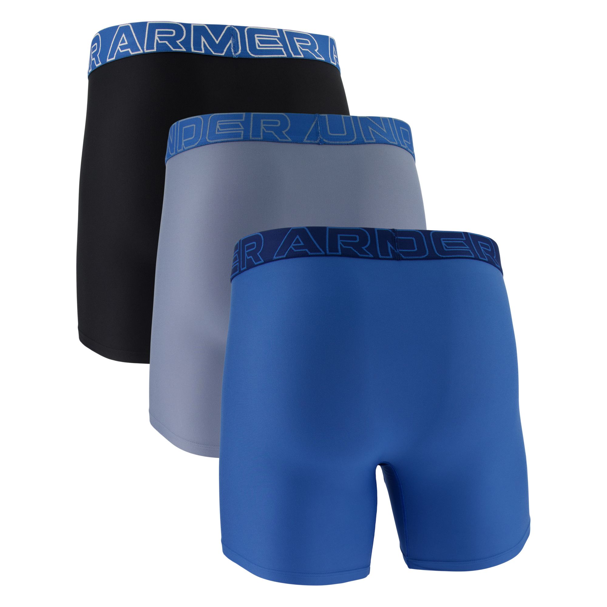 Under Armour Men's Performance Tech 6” Solid Boxer Briefs – 3 Pack product image