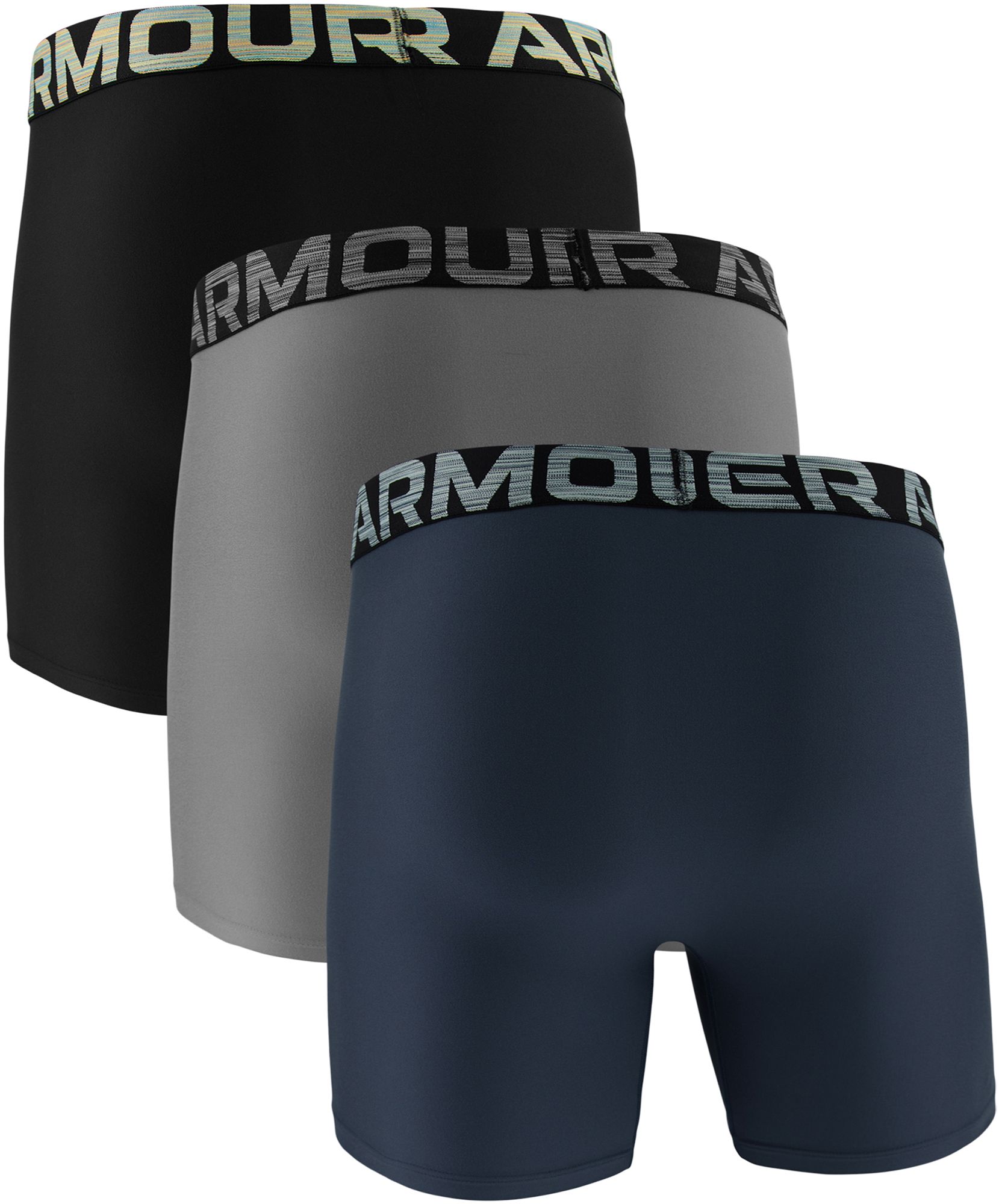 Under Armour Men's Performance Tech Printed Logo 6” Boxer Briefs – 3 Pack product image