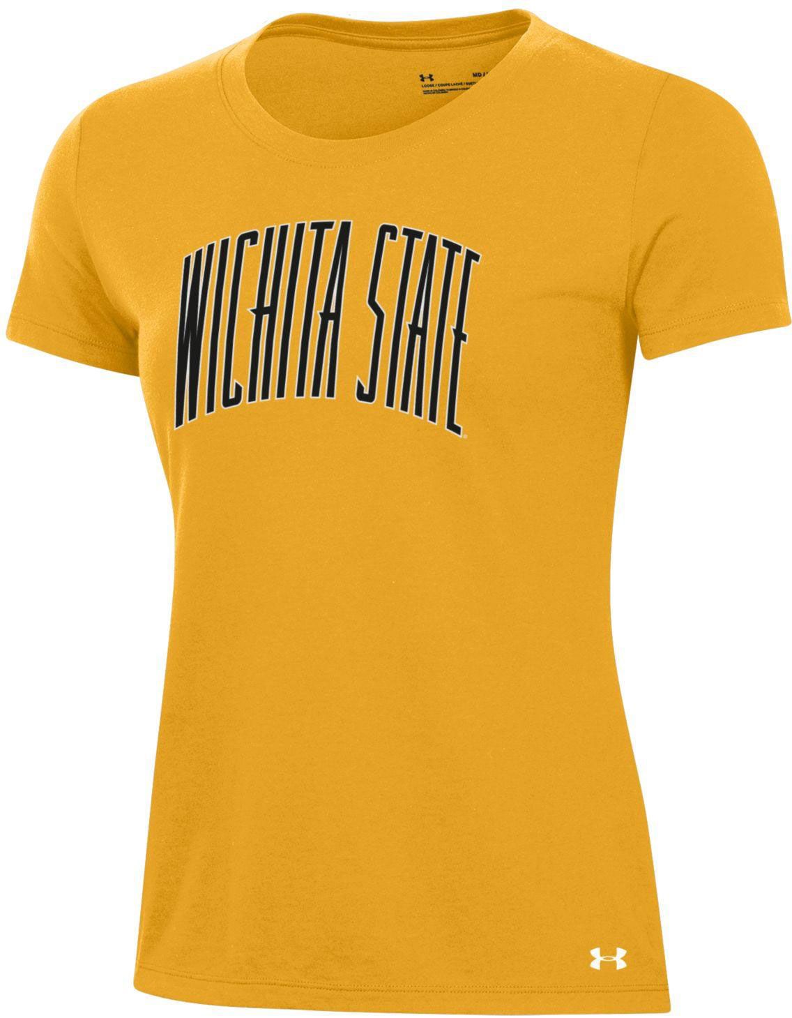 Under Armour Women's Wichita State Shockers Yellow Pennant T-Shirt