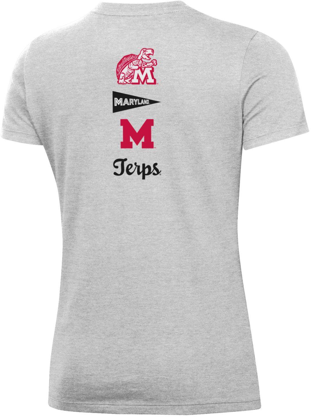 Under Armour Women's Maryland Terrapins Silver Heather Pennant T-Shirt product image