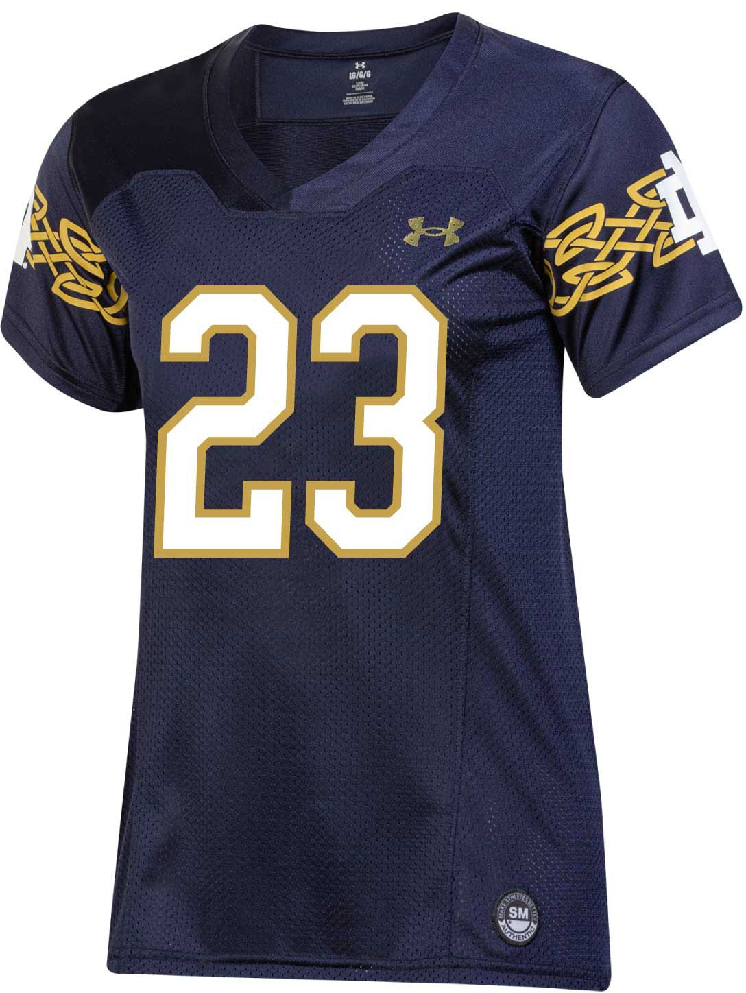 Under Armour Women's Notre Dame Fighting Irish Navy Replica Football Jersey product image