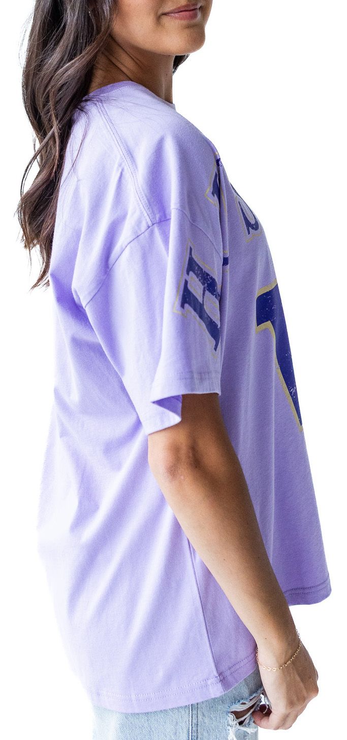 Gameday Social Women's Washington Huskies Lavendar The Band Short Sleeve T-Shirt product image