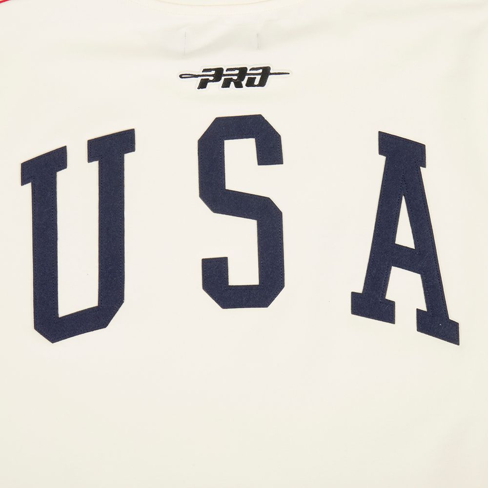 Pro Standard Adult USMNT Off White Chenille Tape T-Shirt product image