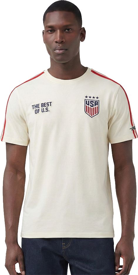 Pro Standard Adult USMNT Off White Chenille Tape T-Shirt product image