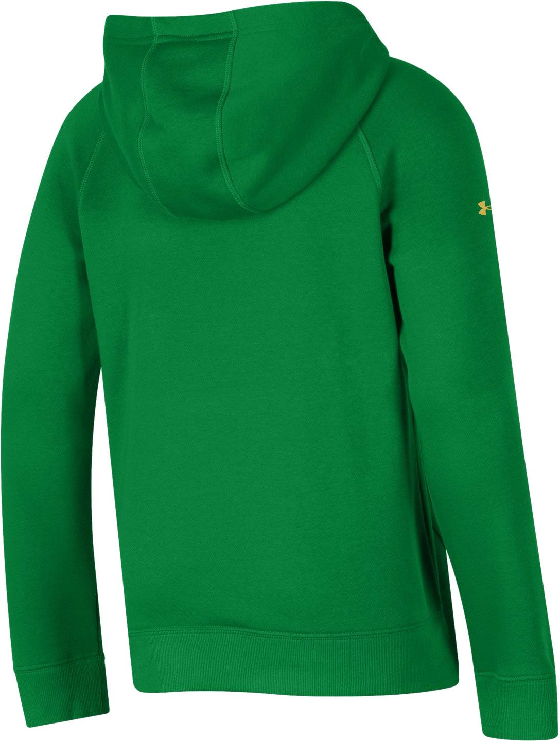 Under Armour Youth Notre Dame Fighting Irish Green Fleece Pullover Hoodie product image