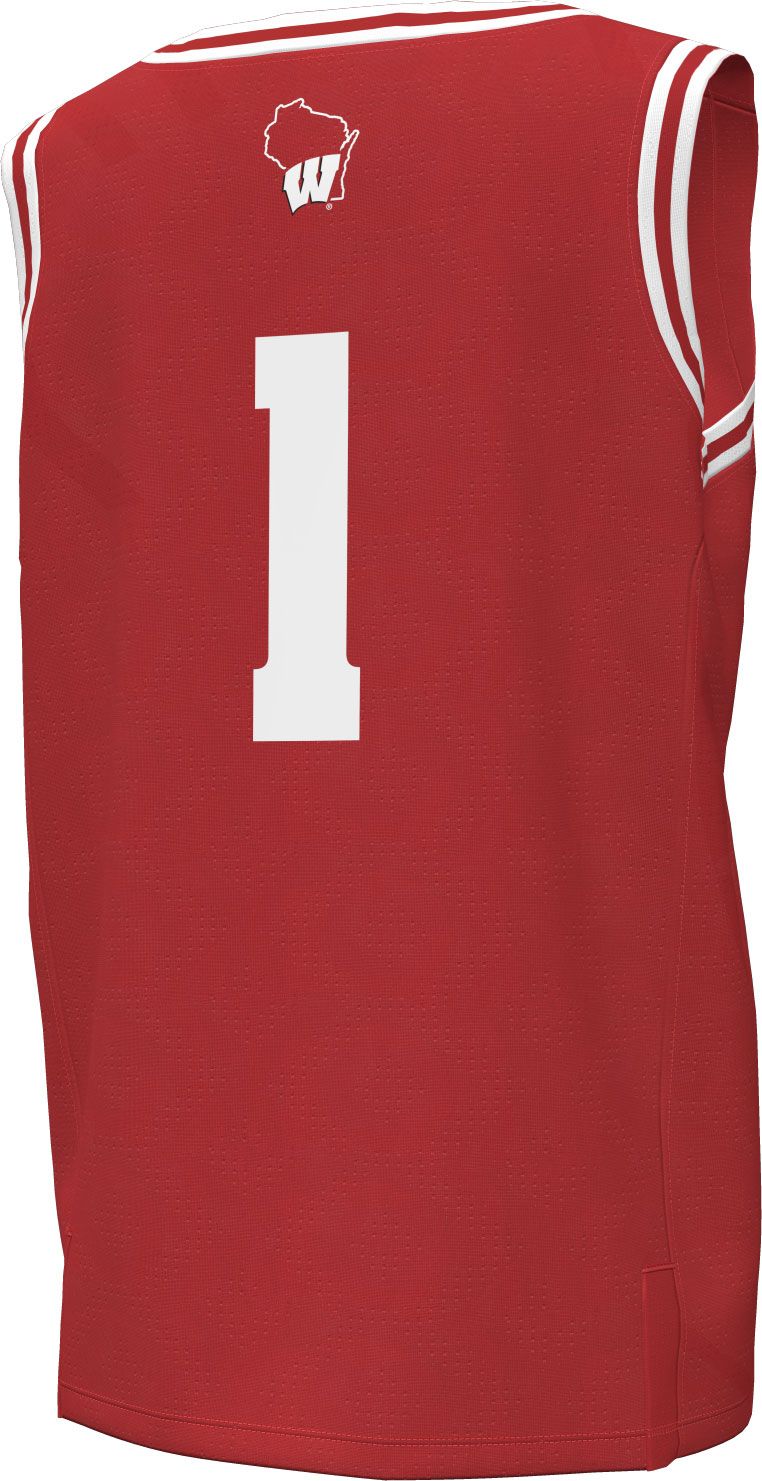 Under Armour Youth Wisconsin Badgers #1 Red Replica Basketball Jersey product image