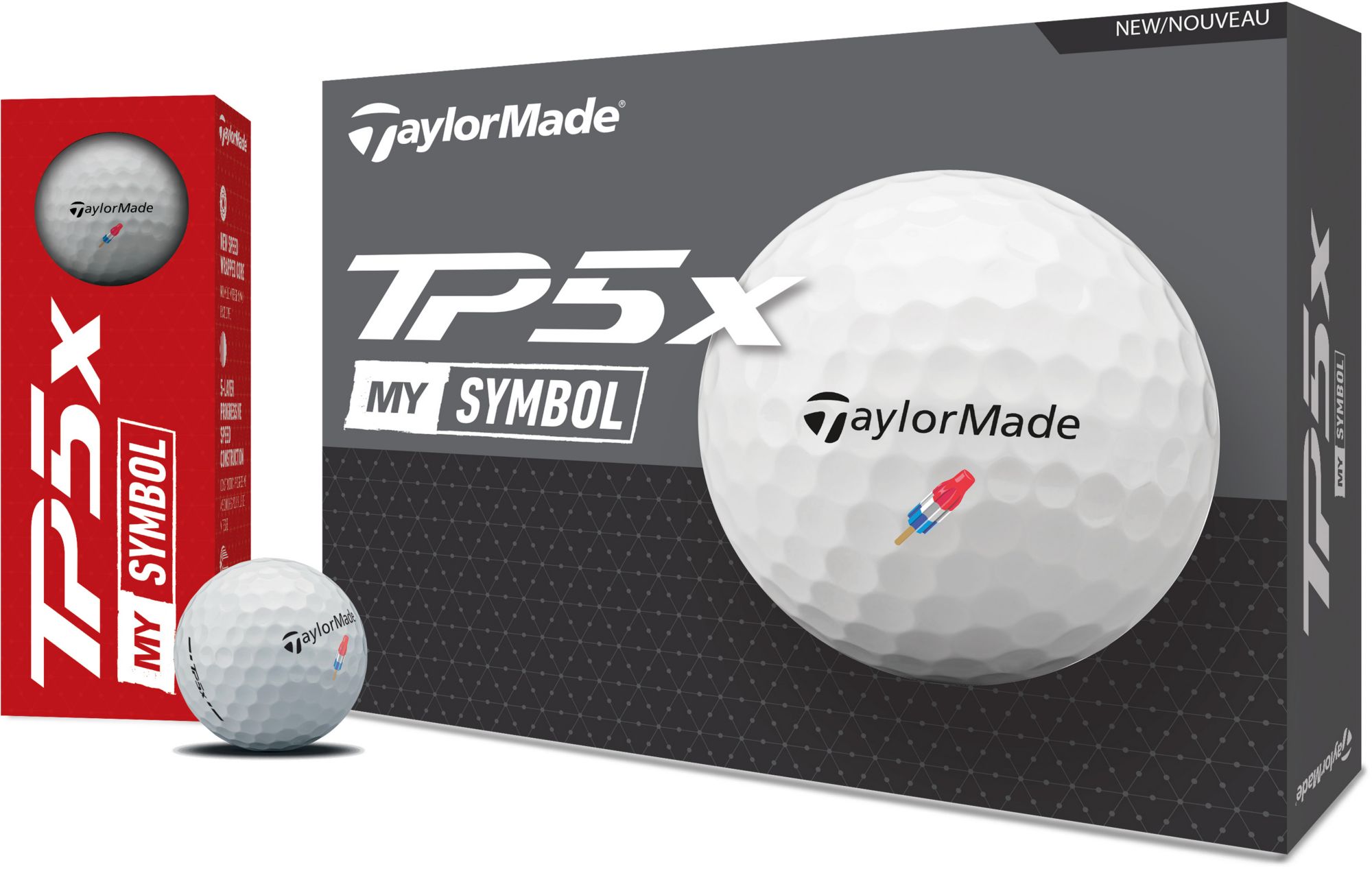 TaylorMade 2024 TP5x MySymbol Rocket Pop Golf Balls product image