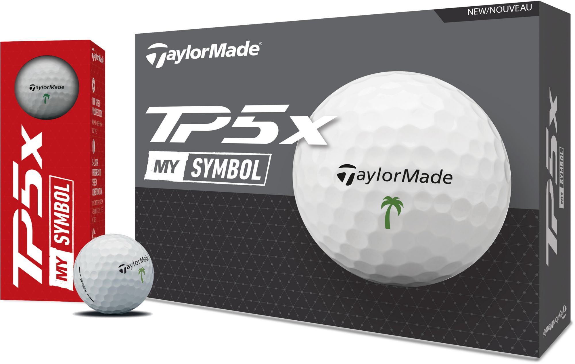 TaylorMade 2024 TP5x MySymbol Palm Tree Golf Balls product image