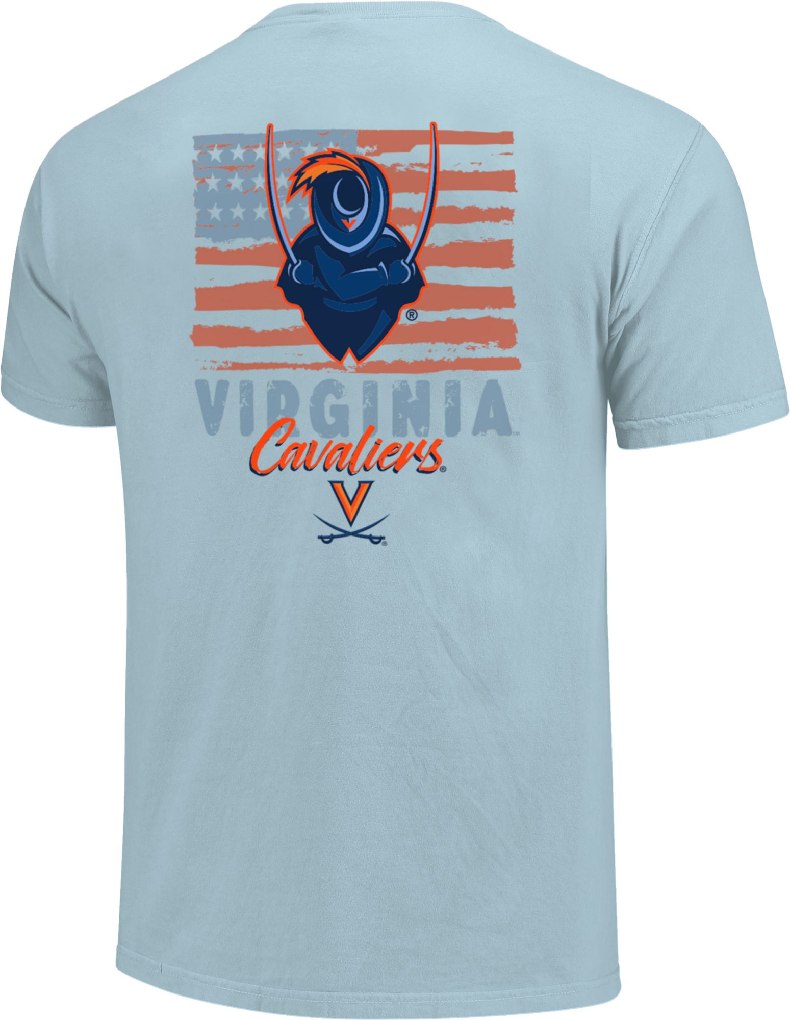 Image One Adult Virginia Cavaliers Americana Light Blue T-Shirt product image
