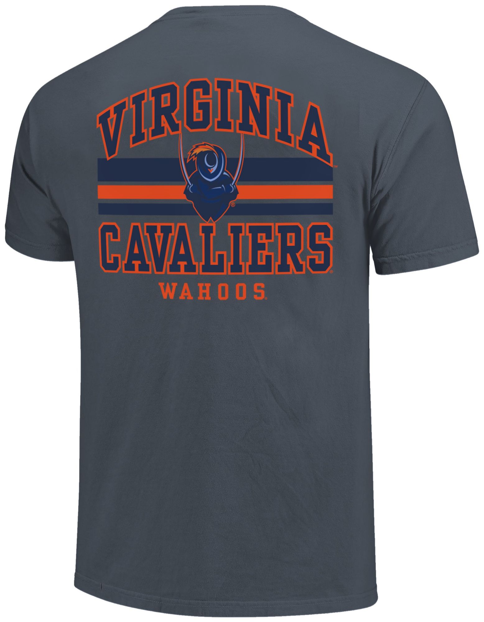 Image One Men's Virginia Cavaliers Denim Mascot Arched Short Sleeve T-Shirt product image