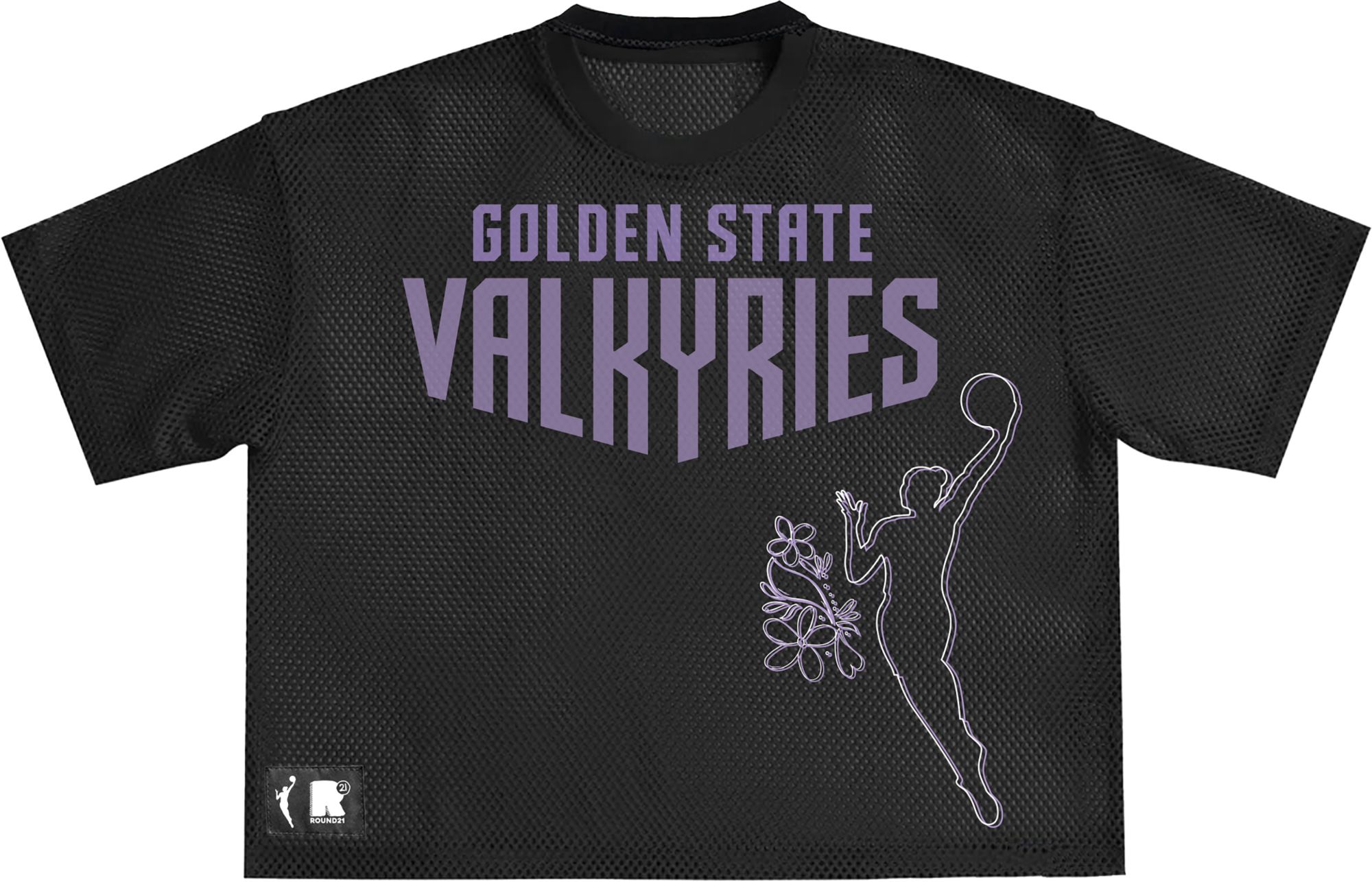 round21 Adult Golden State Valkyries Black Sporty Mesh Top product image