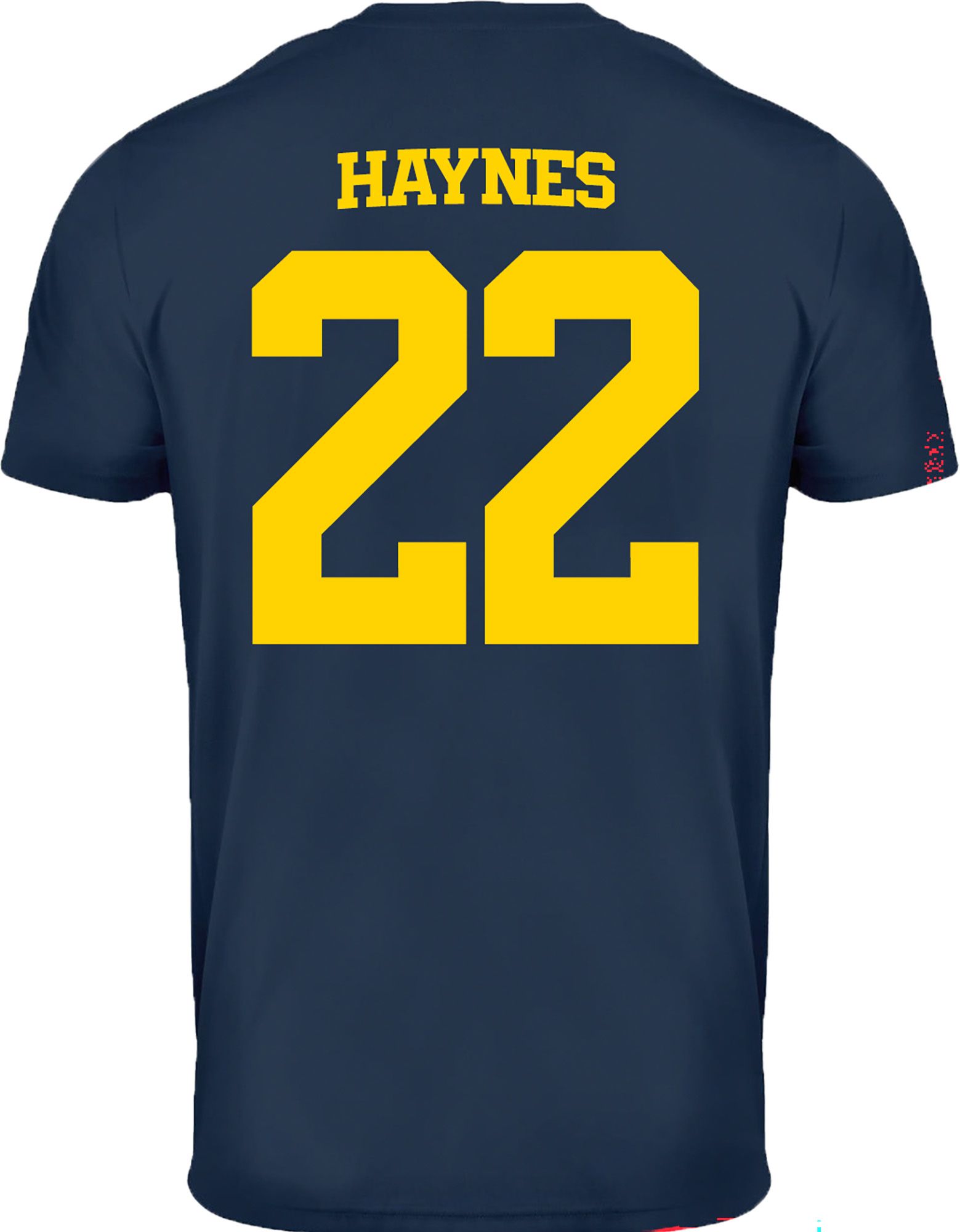 Valiant Men's Michigan Wolverines Justice Haynes #22 Navy T-Shirt product image