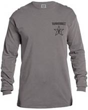 Image One Men's Vanderbilt Commodores Grey Vintage Poster Long Sleeve T-Shirt product image