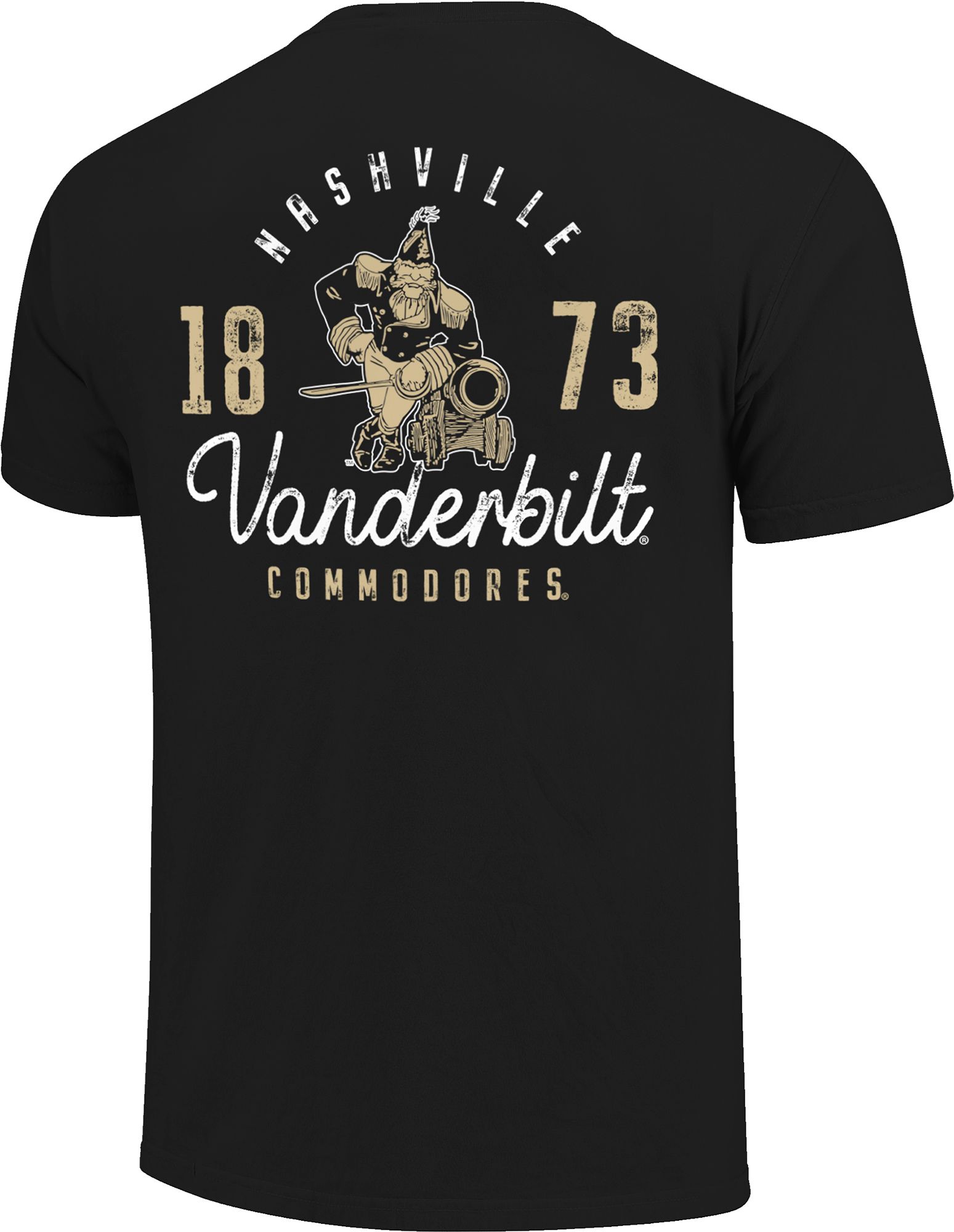 Image One Men's Vanderbilt Commodores Black Distressed T-Shirt product image