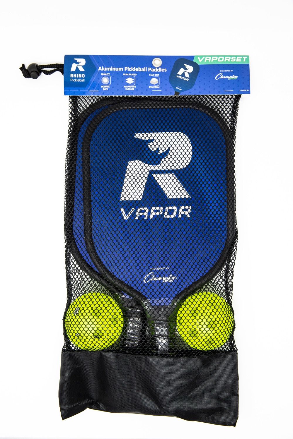 Champion Sports RHINO VAPORSET 2-player Pickleball Paddle Set