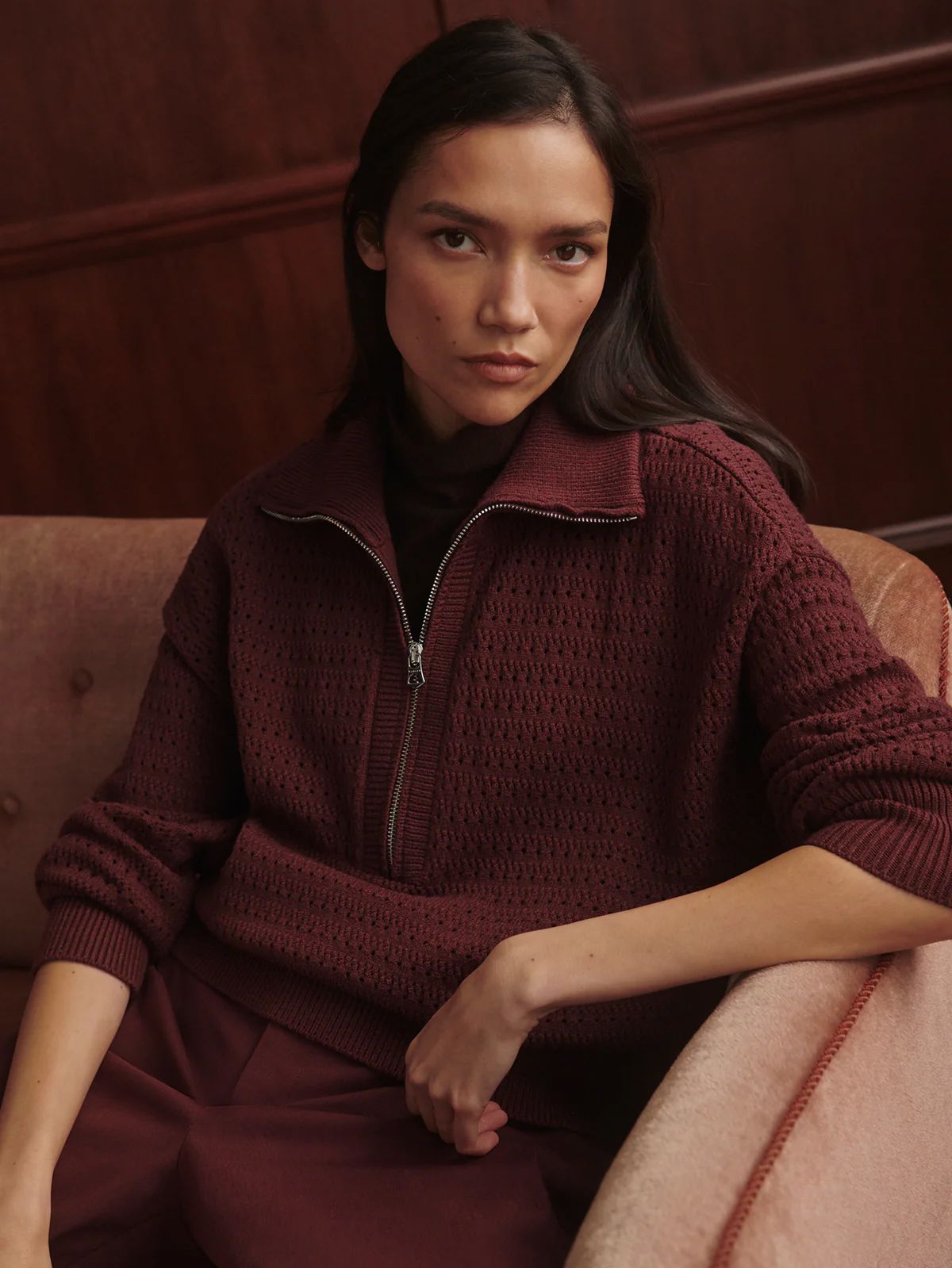 Varley Women's Darla 1/2-Zip Knit Sweater product image