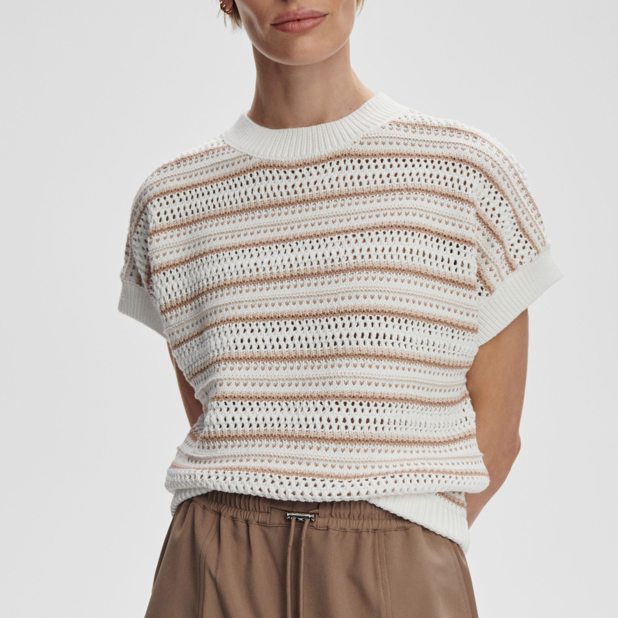 Varley Women's Ciara Stripe Knit Top product image