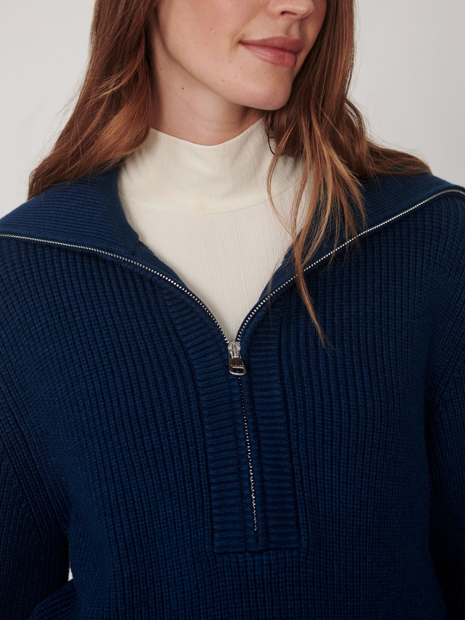 Varley Womens Maura 1/2-Zip Rib Knit product image