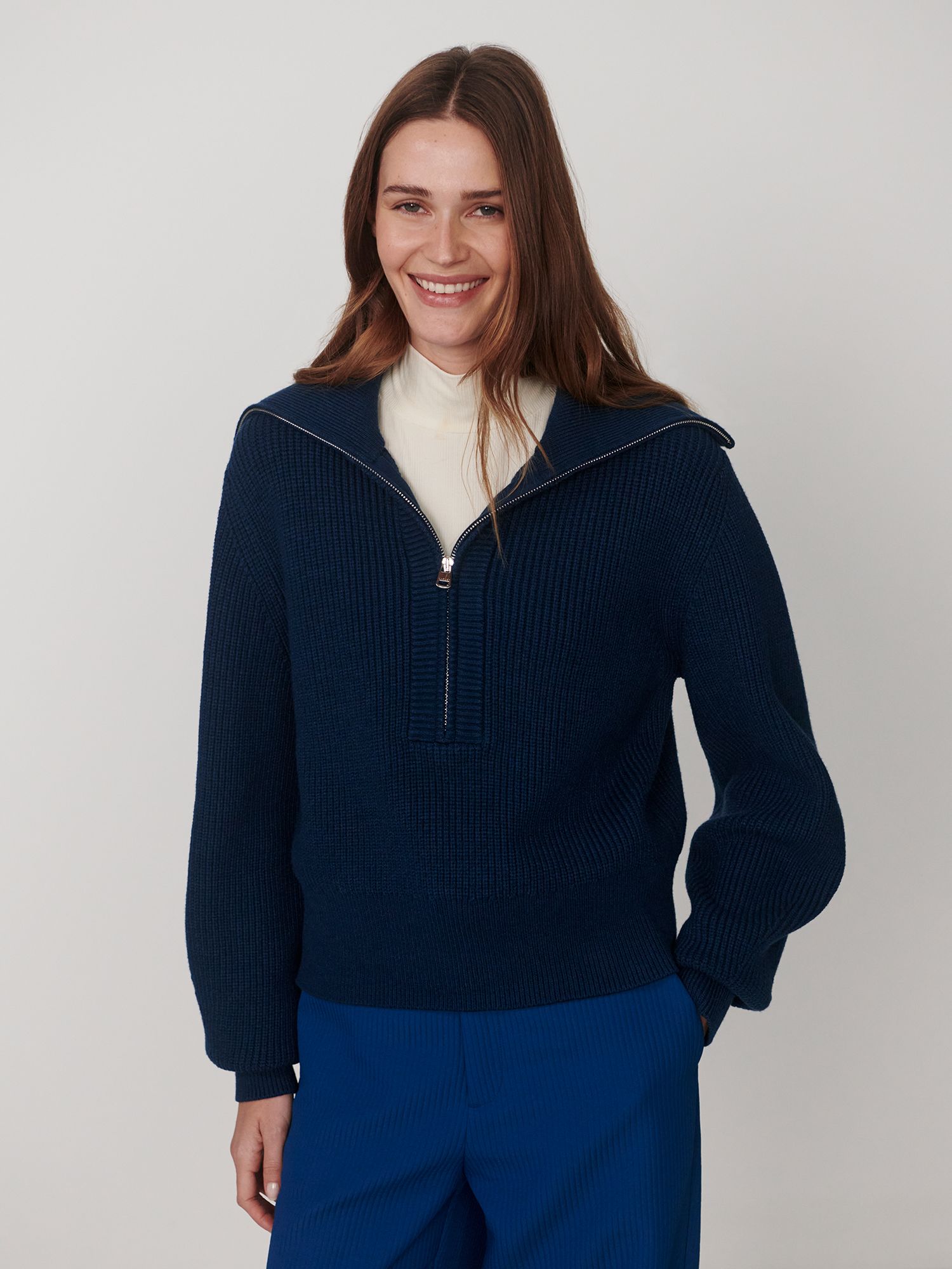Varley Womens Maura 1/2-Zip Rib Knit product image
