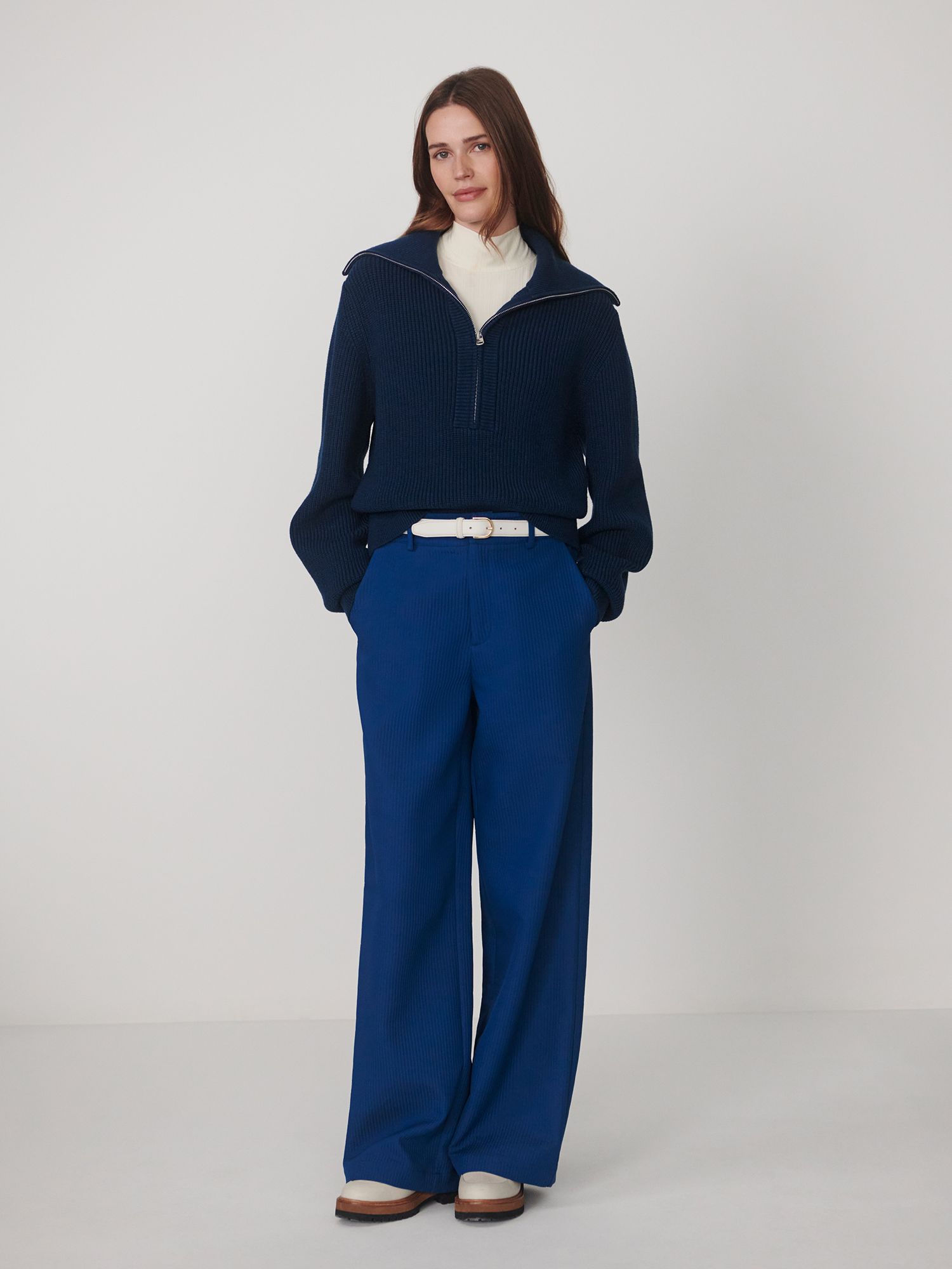Varley Womens Maura 1/2-Zip Rib Knit product image