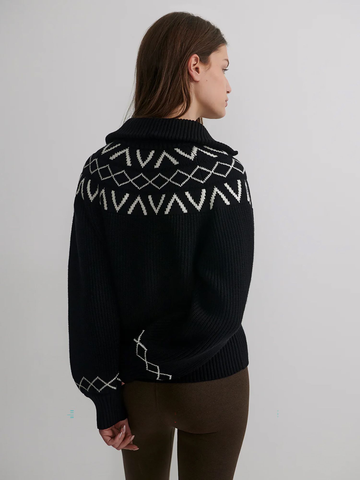 Varley Women's Sigrid Fairisle 1/2-Zip Knit Sweatshirt product image