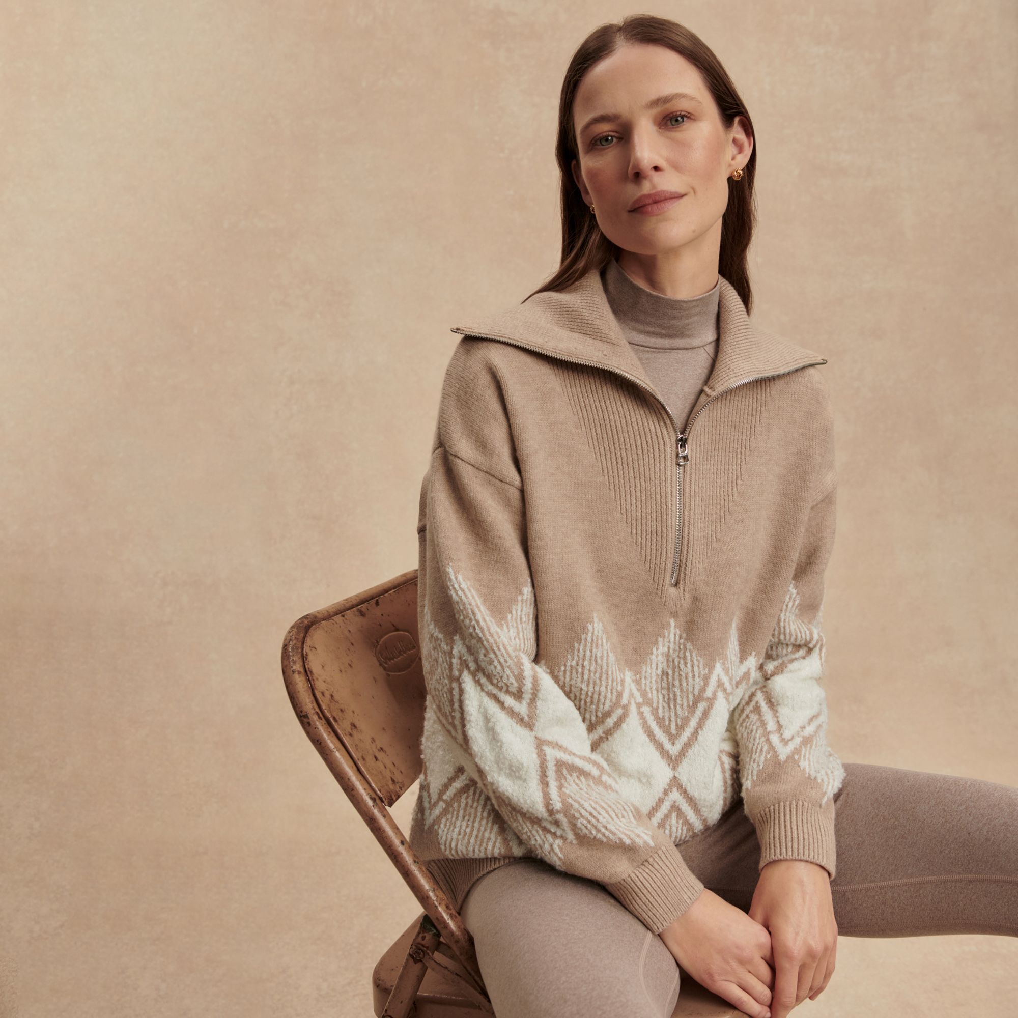 Varley Women's Betty Jacquard 1/2-Zip Sweater product image