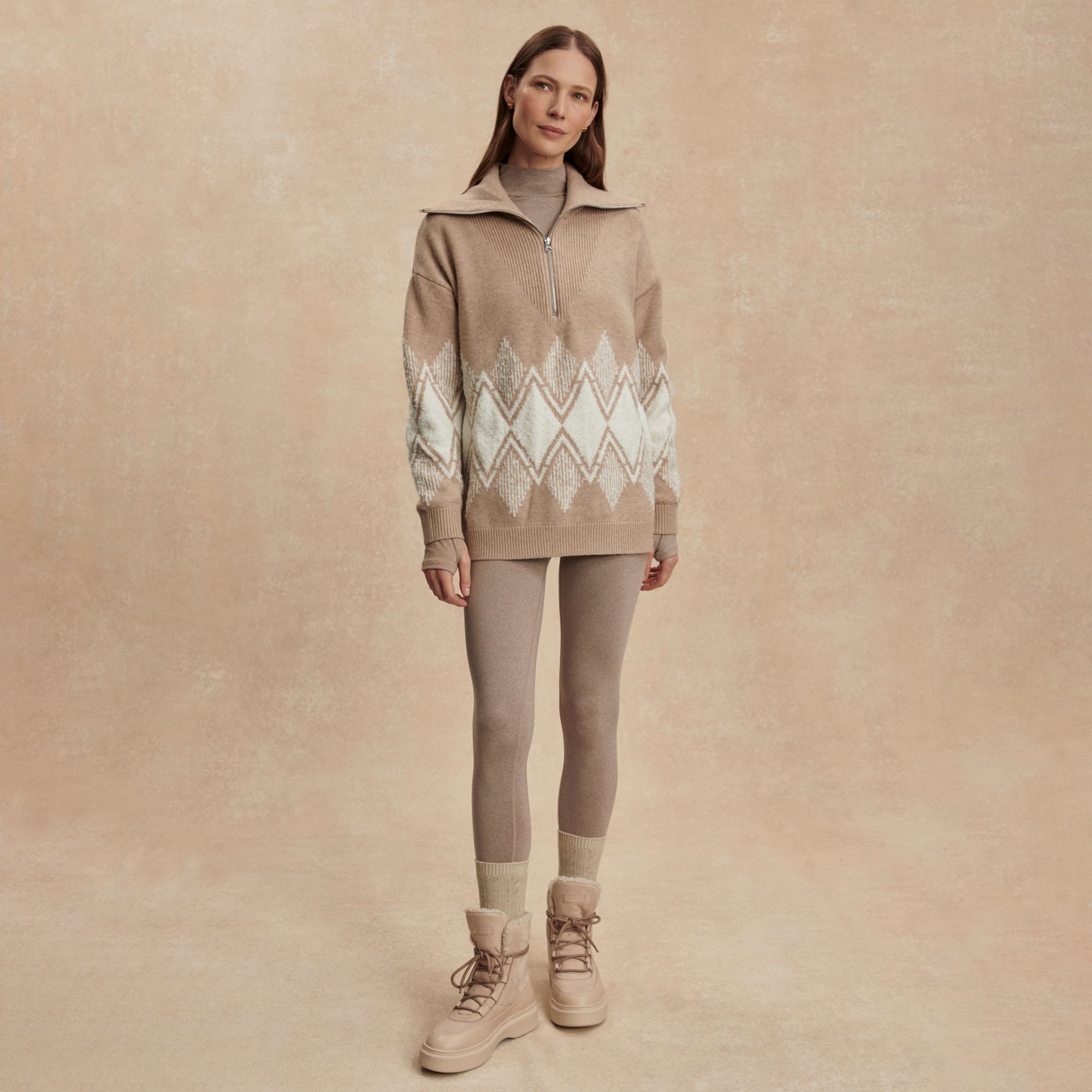 Varley Women's Betty Jacquard 1/2-Zip Sweater product image