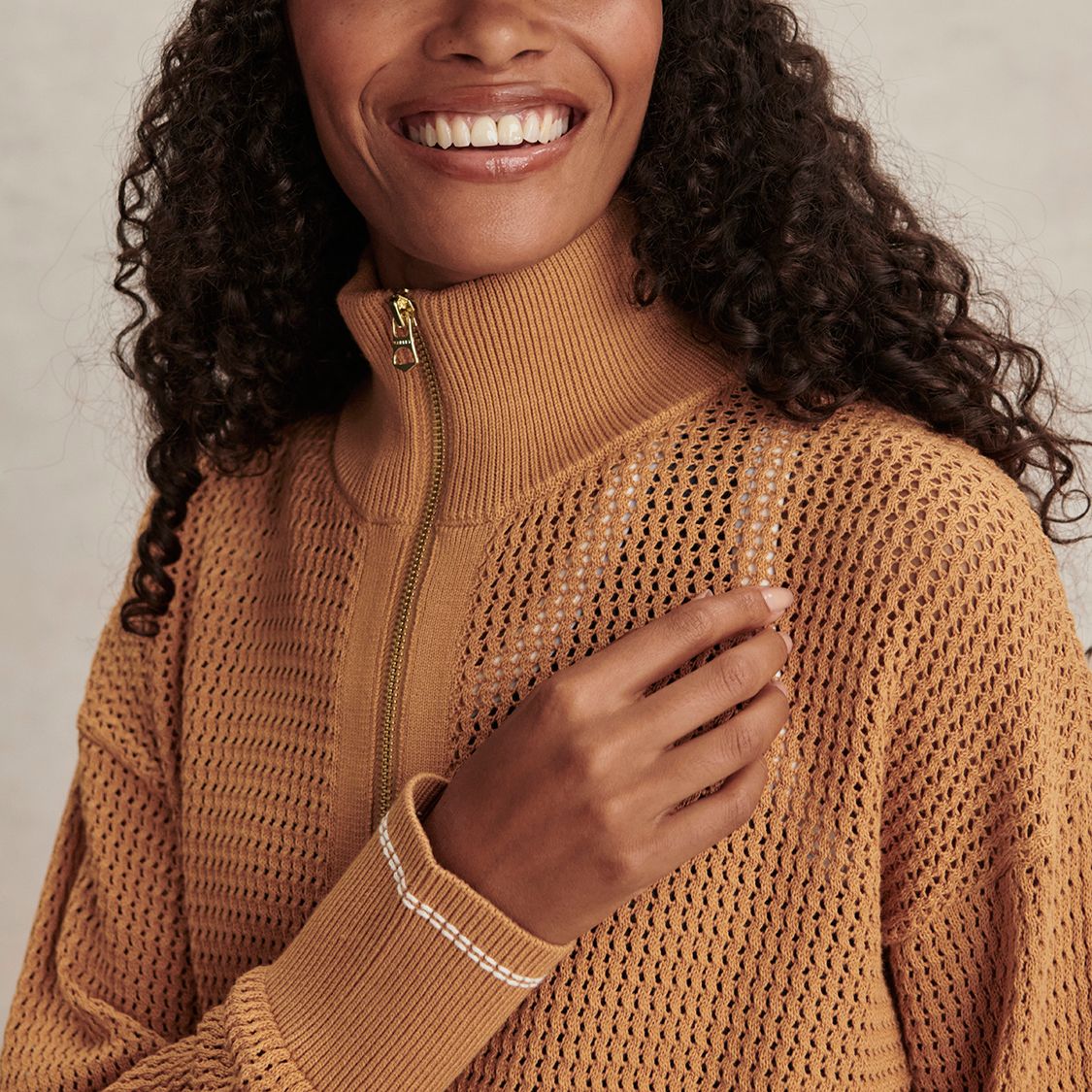 Varley Women's Ina Zip Through Knit Sweater product image